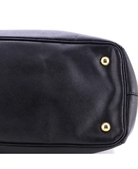 Pre-Owned Prada Large Double Zip Lux Tote Saffiano Leather