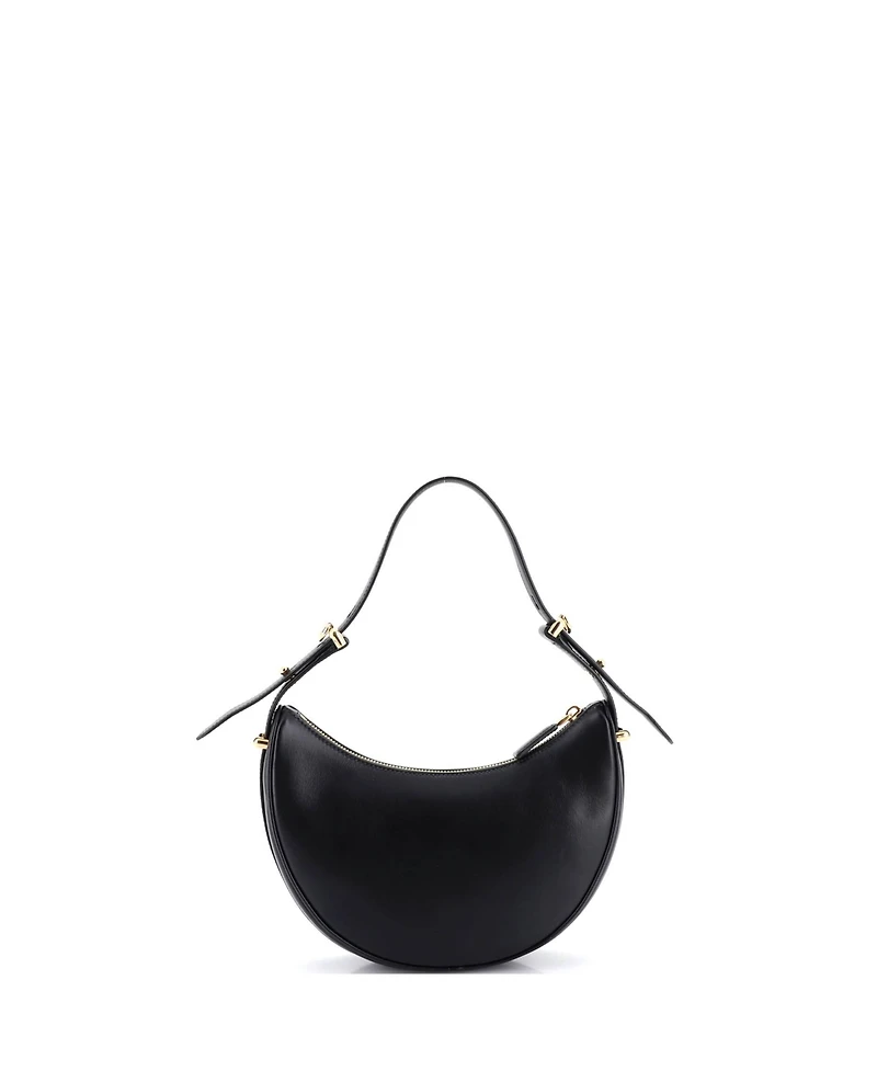 Pre-Owned Prada Small Arque Half Moon Hobo Leather