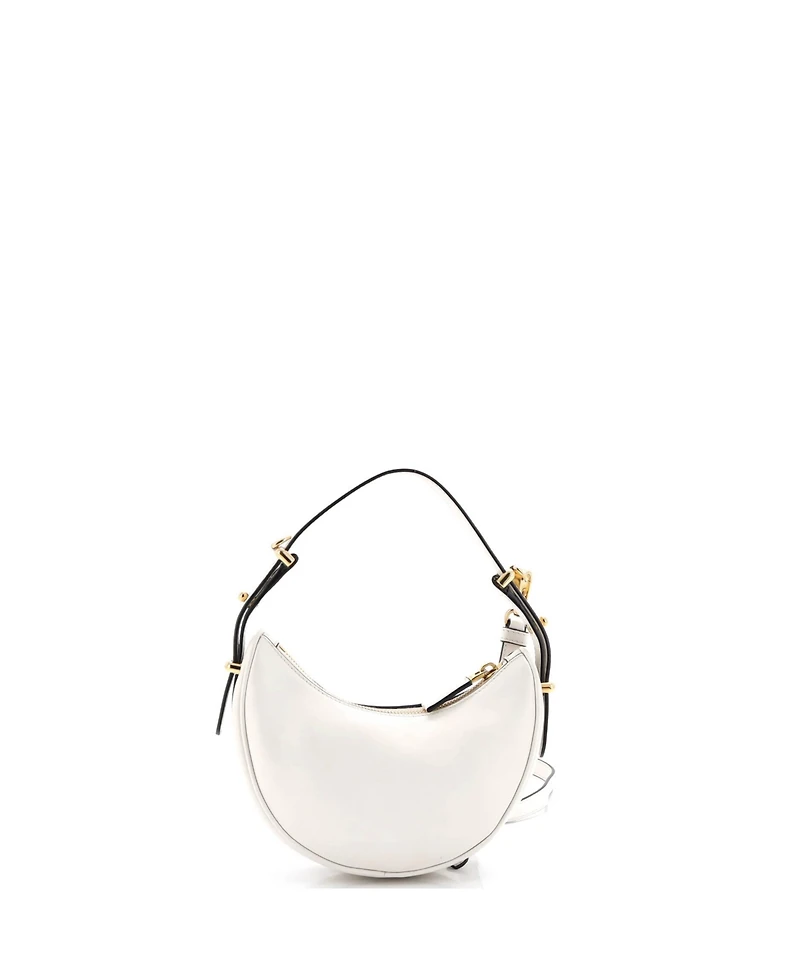Pre-Owned Prada Mini Arque Half Moon Hobo Leather
