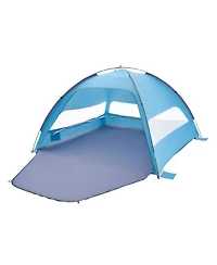 Mecale 6-Person Beach Tent Sun Shelter with Upf 50+ Protection and Sand Pockets