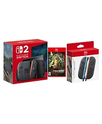 Nintendo Switch 2 Console with Hyrule Warriors Age of Imprisonment and Extra Joy-Cons Bundle