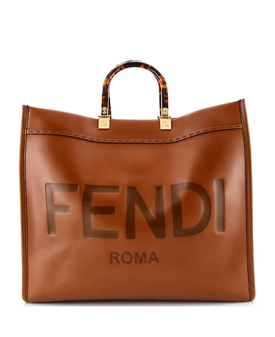 Pre-Owned Fendi Large Sunshine Shopper Tote Leather