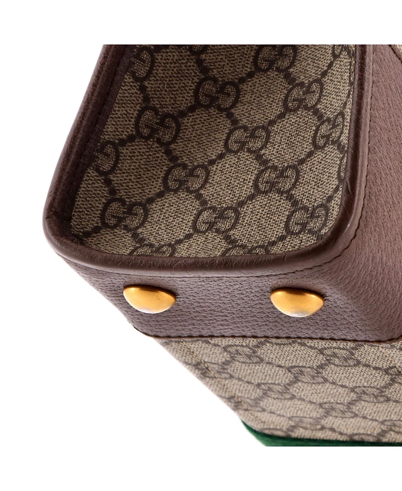 Pre-Owned Gucci Medium Ophidia Cut Out Handle Tote Gg Coated Canvas