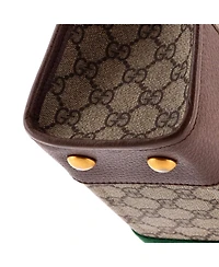 Pre-Owned Gucci Medium Ophidia Cut Out Handle Tote Gg Coated Canvas