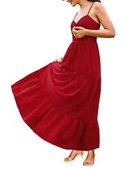 Cupshe Women's Sultry Sun Maxi Beach Dress