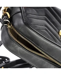 Pre-Owned Gucci Small Gg Marmont Shoulder Bag Matelasse Leather