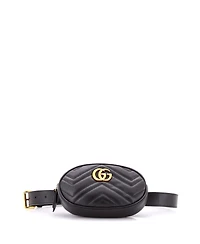 Pre-Owned Gucci Gg Marmont Belt Bag Matelasse Leather
