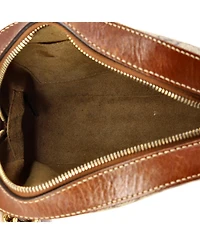 Pre-Owned Gucci Mini Chain Crossbody Bag Gg Coated Canvas and Leather