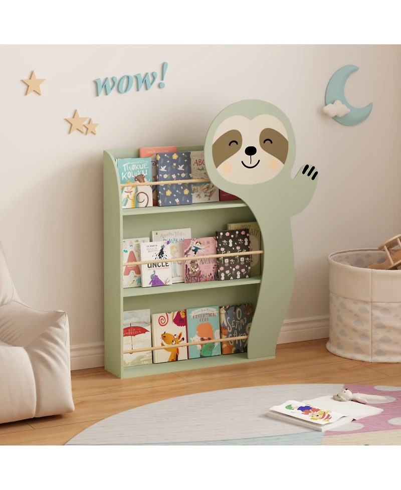 Rainsken Sloth Kids Bookshelf