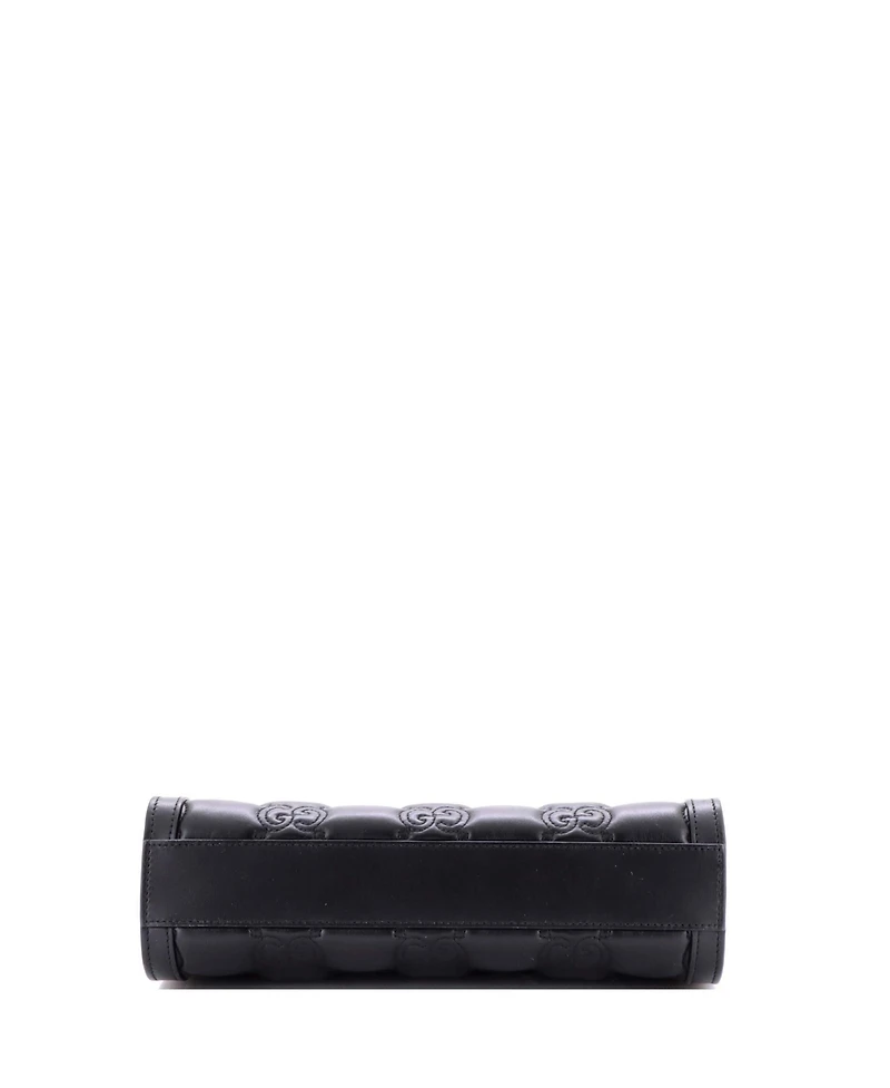 Pre-Owned Gucci Small Gg Shoulder Bag Gg Matelasse Leather