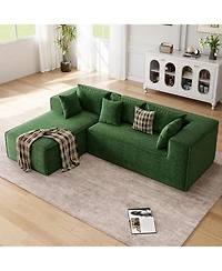 gaomon Modular L-Shaped Sectional Sofa, Cloud Couch with Deep Seat, Upholstered Chenille