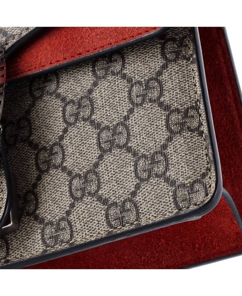 Pre-Owned Gucci Mini Dionysus Bag Gg Coated Canvas