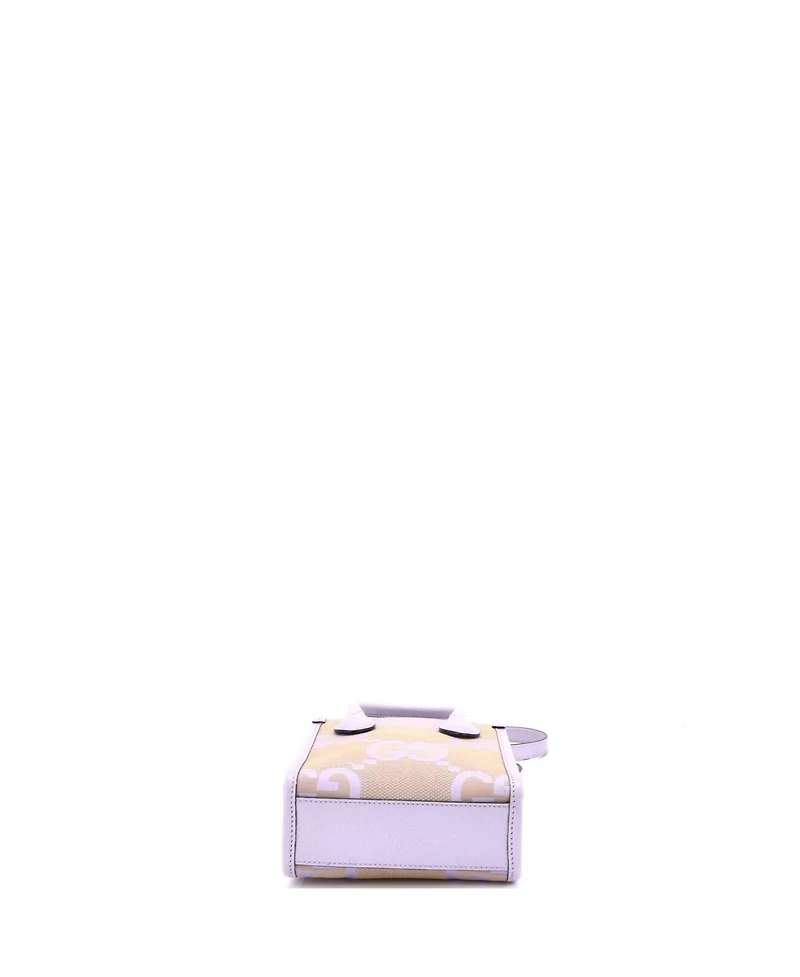 Pre-Owned Gucci Mini Vertical Tote Jumbo Gg Canvas