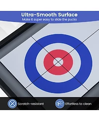 Slickblue 2-in-1 Shuffleboard and Curling Tabletop Board Game