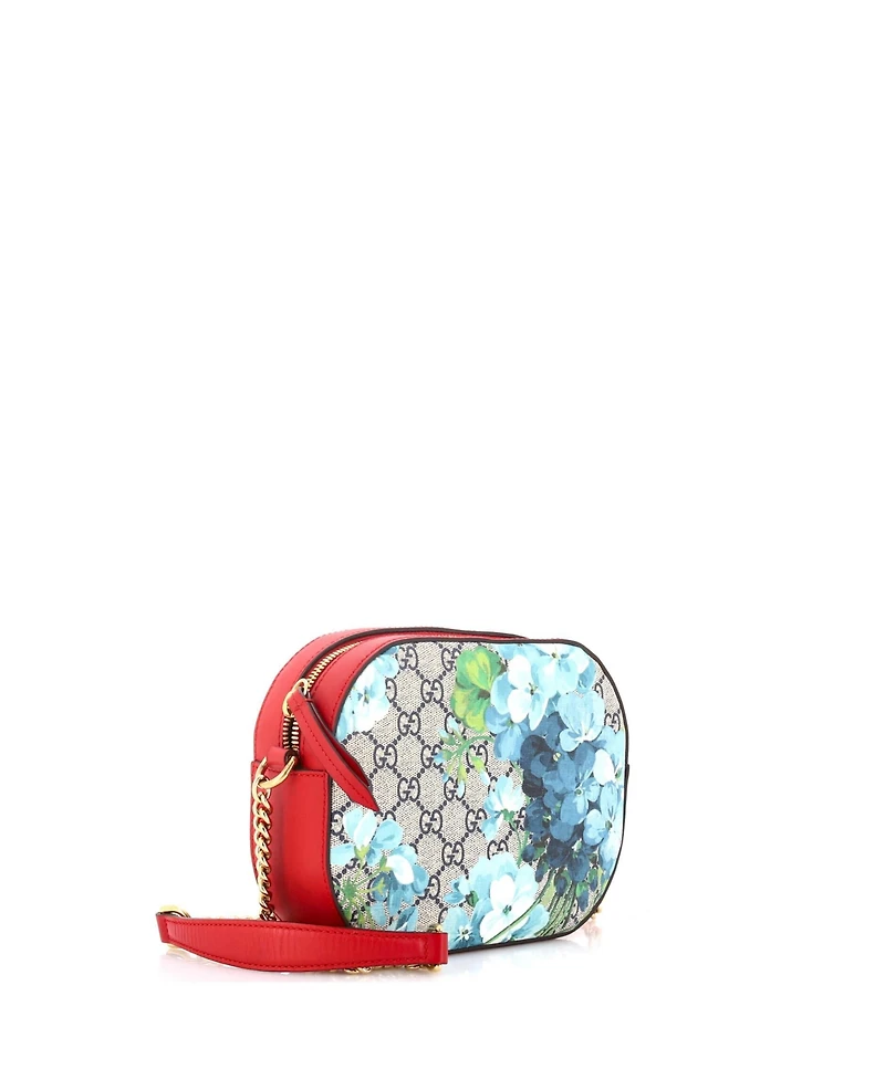 Pre-Owned Gucci Mini Chain Crossbody Bag Blooms Print Gg Coated Canvas