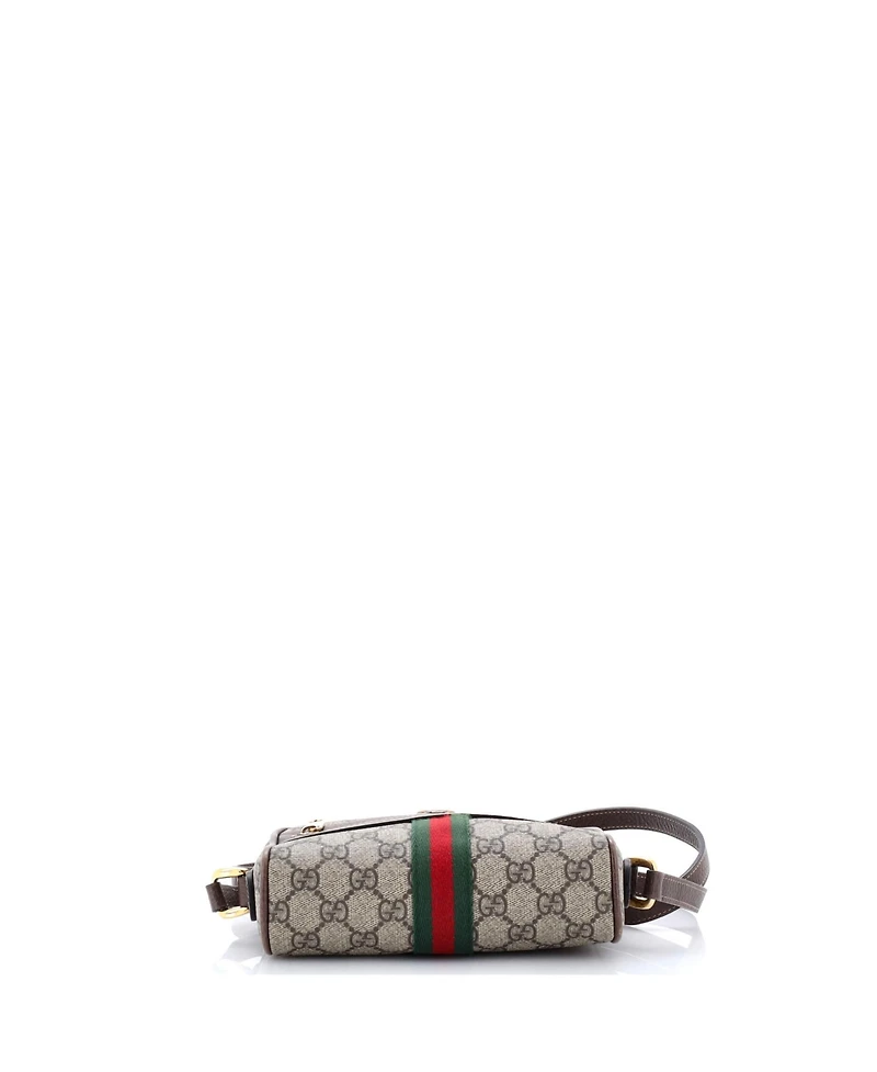Pre-Owned Gucci Mini Ophidia Shoulder Bag Gg Coated Canvas