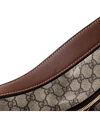 Pre-Owned Gucci Large Chain Hobo Gg Coated Canvas