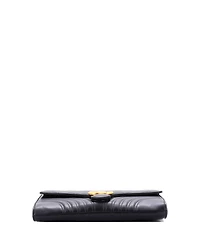 Pre-Owned Gucci Gg Marmont Flap Clutch Matelasse Leather