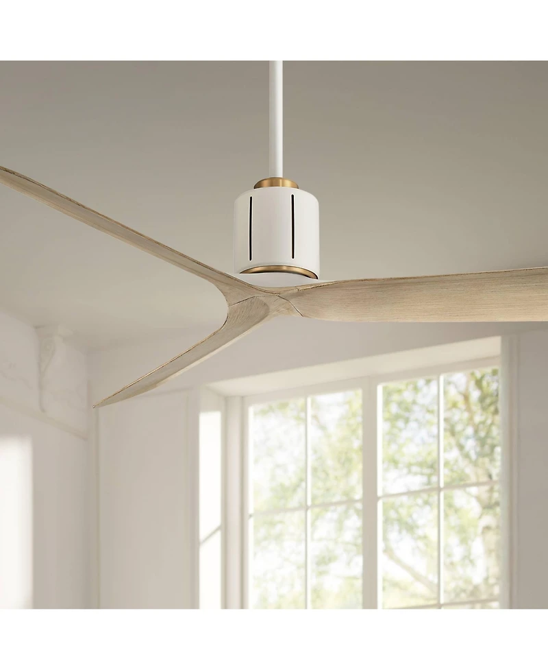 Casa Vieja Avo Matte White Indoor Ceiling Fan with Remote