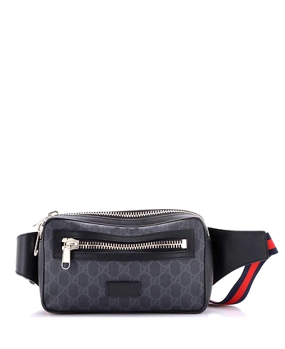 Pre-Owned Gucci Small Soft Zip Belt Bag Gg Coated Canvas