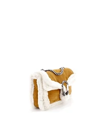 Pre-Owned Gucci Medium Dionysus Bag Suede with Shearling