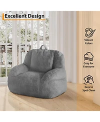 gaomon Large Bean Bag Chair with Filling, Soft Floor Sofa for Living Room and Bedroom