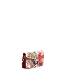 Pre-Owned Gucci Super Mini Dionysus Bag Blooms Print Gg Coated Canvas