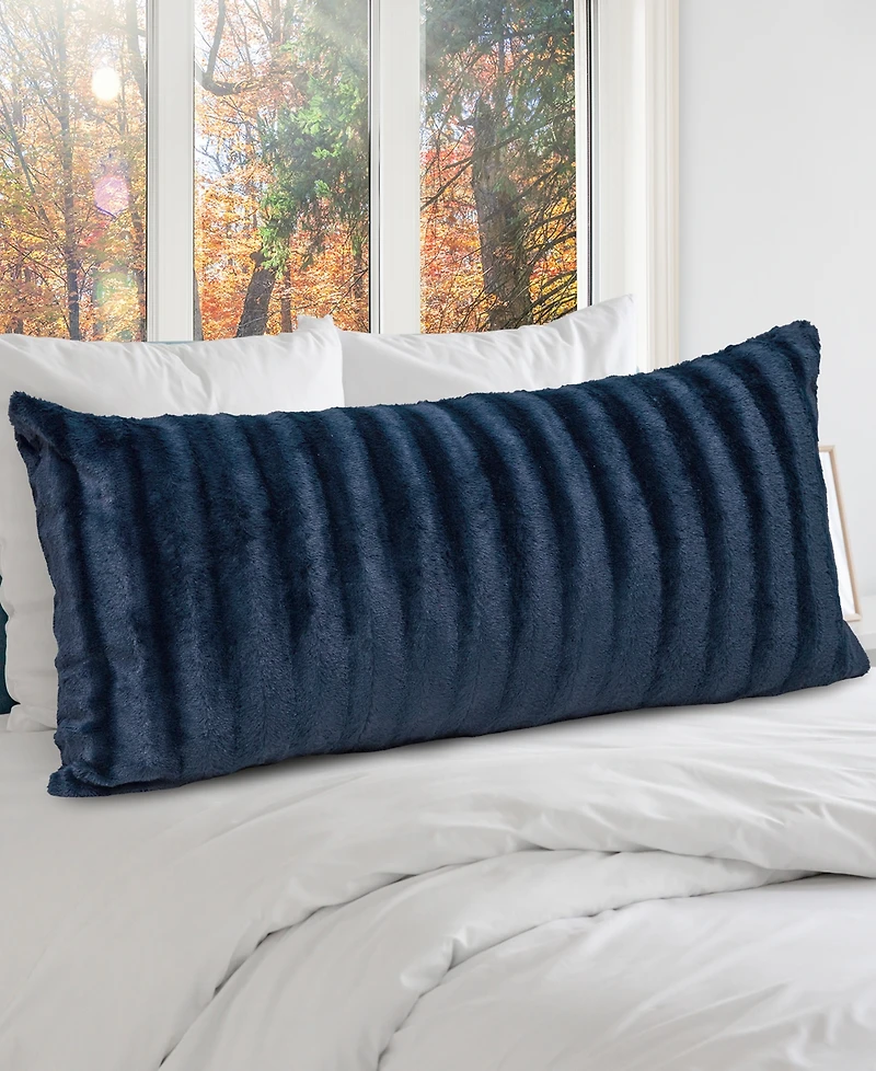 Cheer Collection Textured Long Decorative Pillow, 18" x 40"