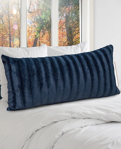 Cheer Collection Textured Long Decorative Pillow, 18" x 40"