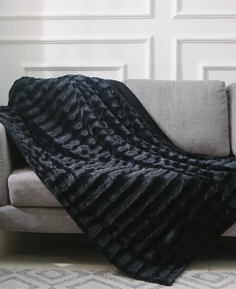 Cheer Collection Textured Decorative Throw, 108" x 88"