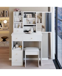 Rainsken Makeup Vanity Desk Set