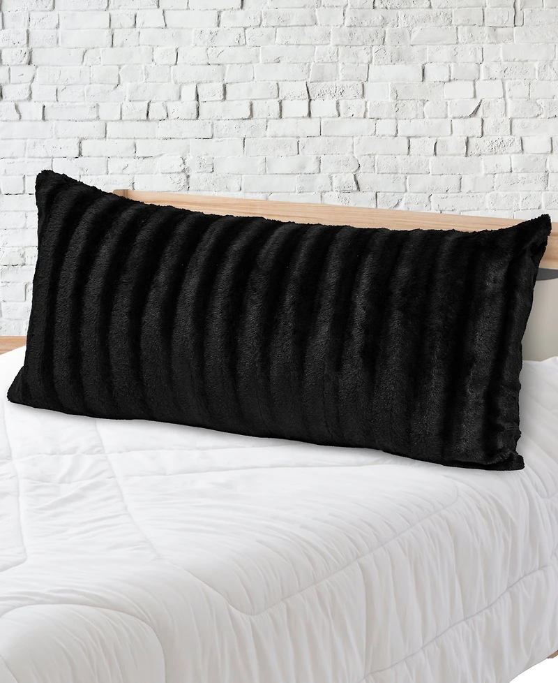 Cheer Collection Textured Long Decorative Pillow, 18" x 40"