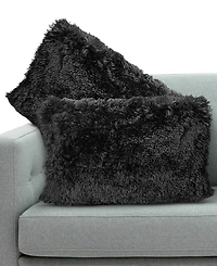 Cheer Collection Textured Fluffy Decorative Pillow