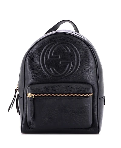 Pre-Owned Gucci Soho Chain Backpack Leather