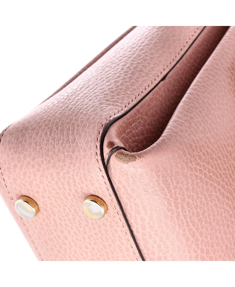 Pre-Owned Gucci Medium Interlocking Top Handle Bag Leather