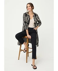 Olsen Women's Ribbed Knit Rounded V-Neck Shell