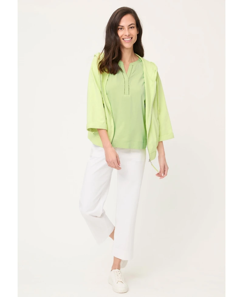 Olsen Women's Split Neck T-Shirt