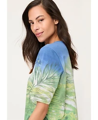 Olsen Women's Botanical Print T-Shirt