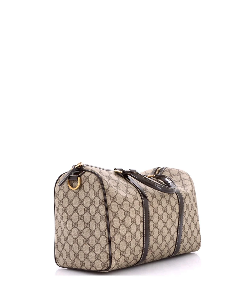 Pre-Owned Gucci Medium Joy Boston Bag Gg Coated Canvas