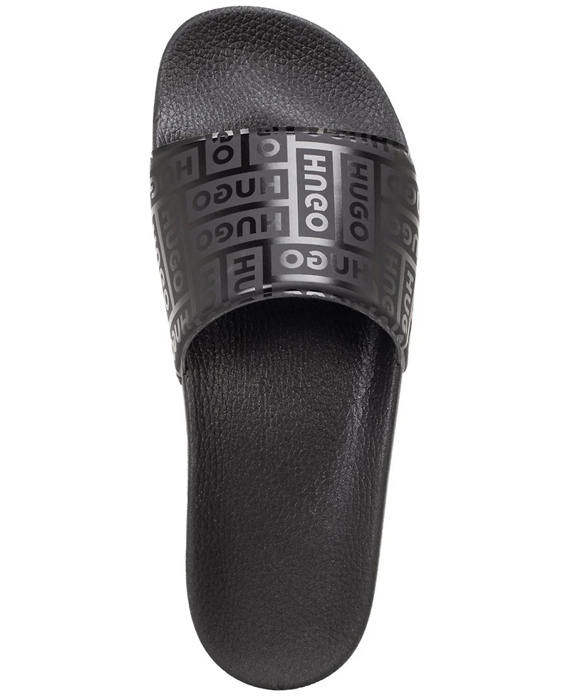 Hugo Boss Men's Monogram Logo Slip-on Slides