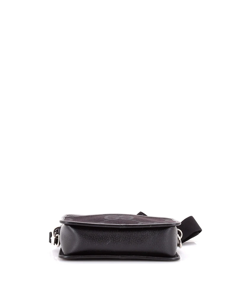 Pre-Owned Gucci Mini Camera Bag Jumbo Gg Canvas
