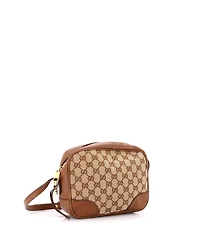 Pre-Owned Gucci Mini Bree Disco Crossbody Bag Gg Canvas with Leather
