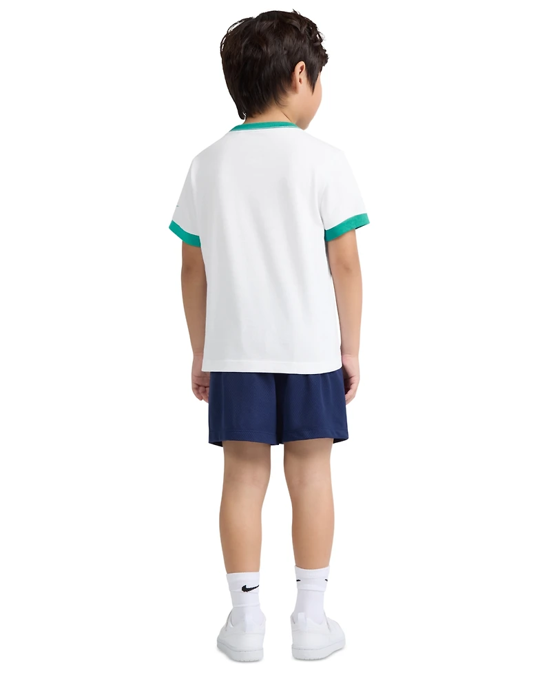 Nike Boys' 4-7 Dri-fit Baseball Character Short-Sleeve T-Shirt and Shorts, 2-Piece Set