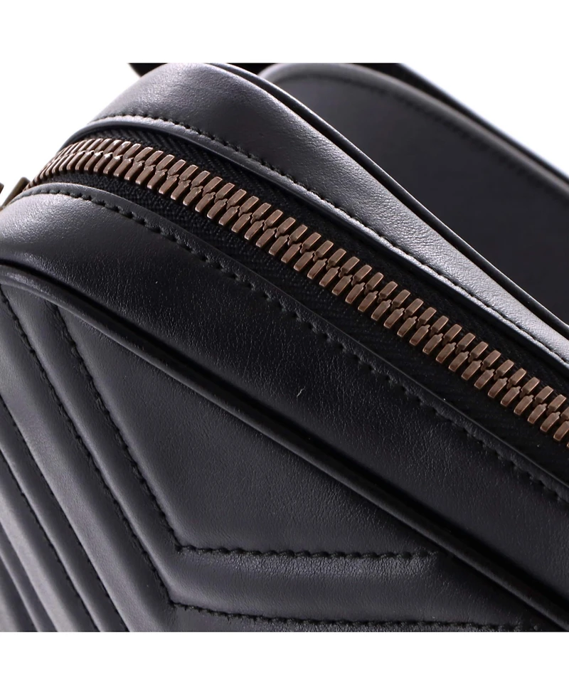 Pre-Owned Gucci Gg Marmont Square Belt Bag Matelasse Leather