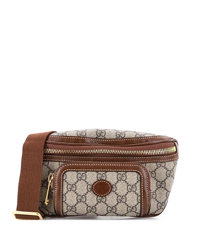 Pre-Owned Gucci Large Interlocking G Patch Belt Bag Gg Coated Canvas