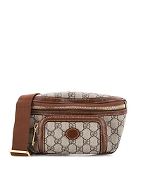 Pre-Owned Gucci Large Interlocking G Patch Belt Bag Gg Coated Canvas