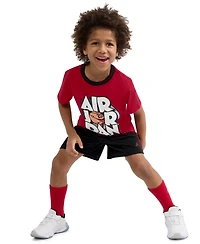 Jordan Boys' Toddler 2T-4T Airball Crewneck T-Shirt and Shorts, 2-Piece Set