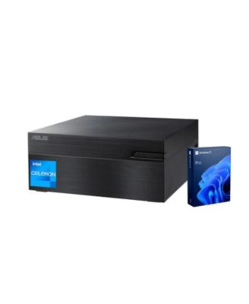 Asus Expertcenter Mini Desktop Intel Celeron 8gb Ram Intel Uhd Graphics Emmc Ssd Storage Windows 11 Pro Black