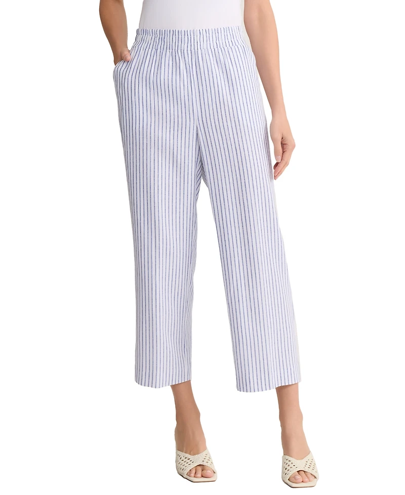 Jones New York Women's Pull-On Cropped Straight Pants