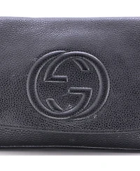 Pre-Owned Gucci Medium Soho Chain Crossbody Bag Leather